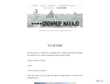 Tablet Screenshot of grownupnavajo.com